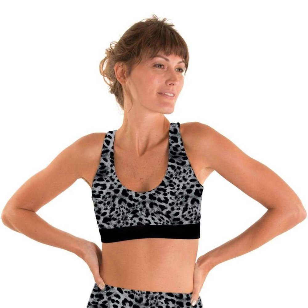 Bella Eco Bra - Black Cheetah Print
